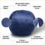 Fauteuil à billes 5 pi Minky Velvet Kids - Housse lavable, mousse à mémoire de forme | Bleu marine | Velours