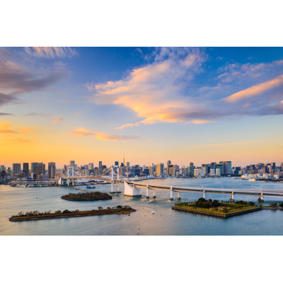 Govea Tokyo Bay Skyline - Wrapped Canvas Print