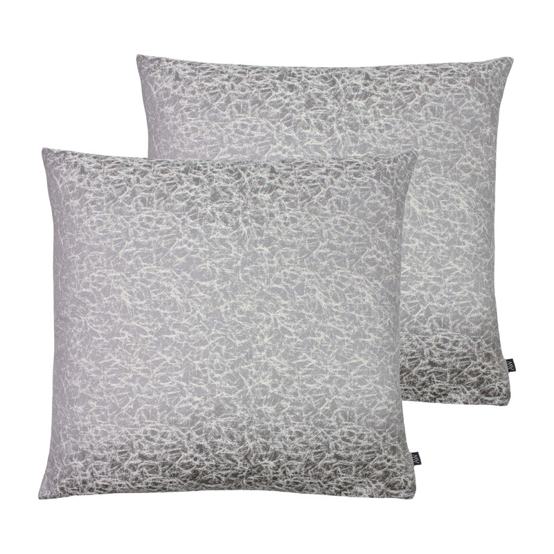 Square Cushion, Feathers, Dove/Silver