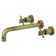 Kingston Brass Concord Two-Handle 3-Hole Wall Mount Roman Tub Faucet