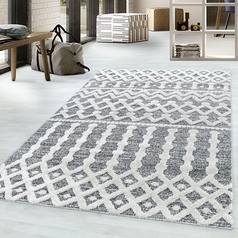 Allemans Abstract Flatweave Area Rug, Rectangle 240 x 340cm
