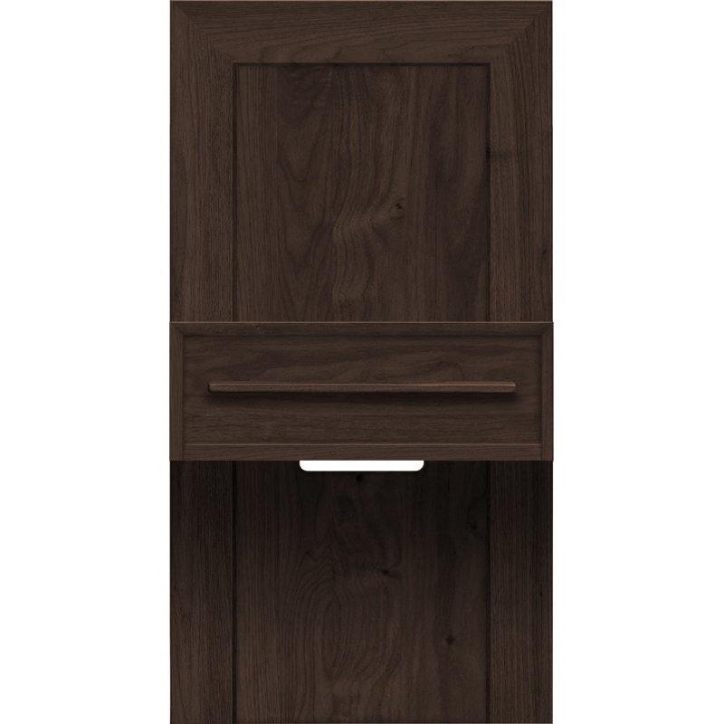 Table de chevet 1 tiroir Moduluxe, Cerise fumée