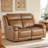 Zachery Genuine Leather Power Reclining Sofa-1480993084-1480993086