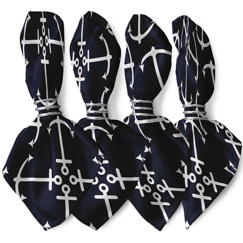 Harrington Polyester Square Napkin, Navy