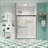 Bypass Shower Door, Sliding Door, With 1/4" Tempered Glass 50-54"X70"-109553976
