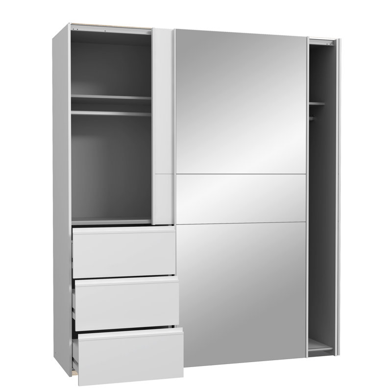 Kavalli 2 Sliding Wardrobe, White