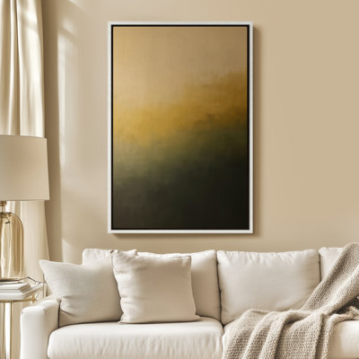 Framed Canvas Wall Art - Gradient Abstract Wall Prints for Bedroom 