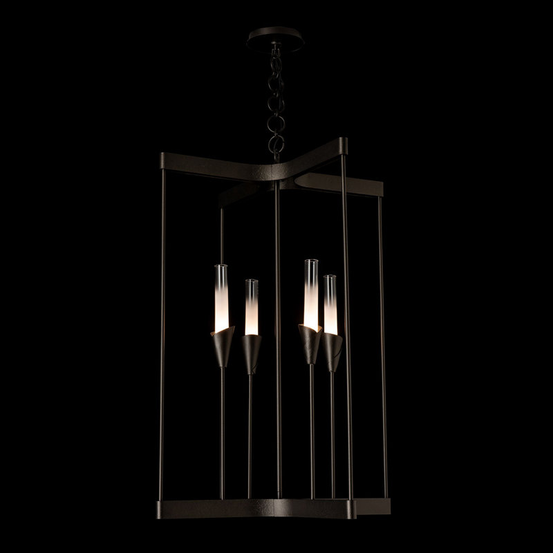 Lilium 4-Light Chandelier - Vintage Platinum, Oil Rubbed Bronze
