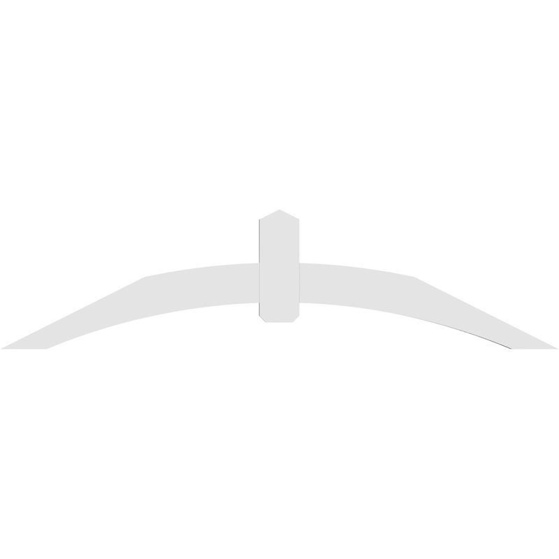 Support pour pignon en PVC Archdale, H 21 po x l 84 po (pas: 6/12), P 2 po x F 6 po