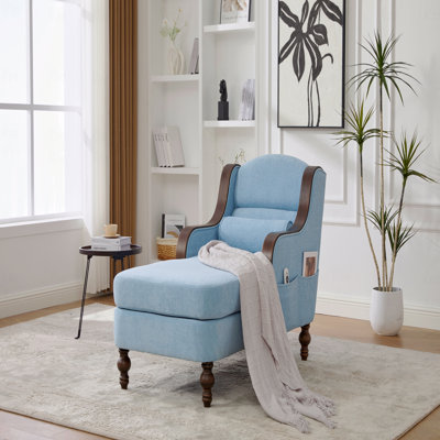 Chaise longue surdimensionnée pour l'intérieur, canapé-lit simple en tissu avec siège large, fauteuil rembourré avec paresseux, ensemble de canapé-lit