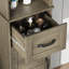Armoire de cuisine en bois massif H 63 po avec 3 tablettes réglables, garde-manger avec 1 tiroir et 1 porte (ensemble de 2)-48846513-59415576