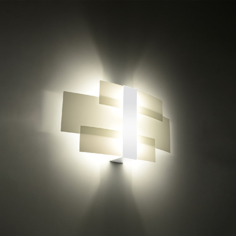 Petry Flush Mounted Sconce, Biały