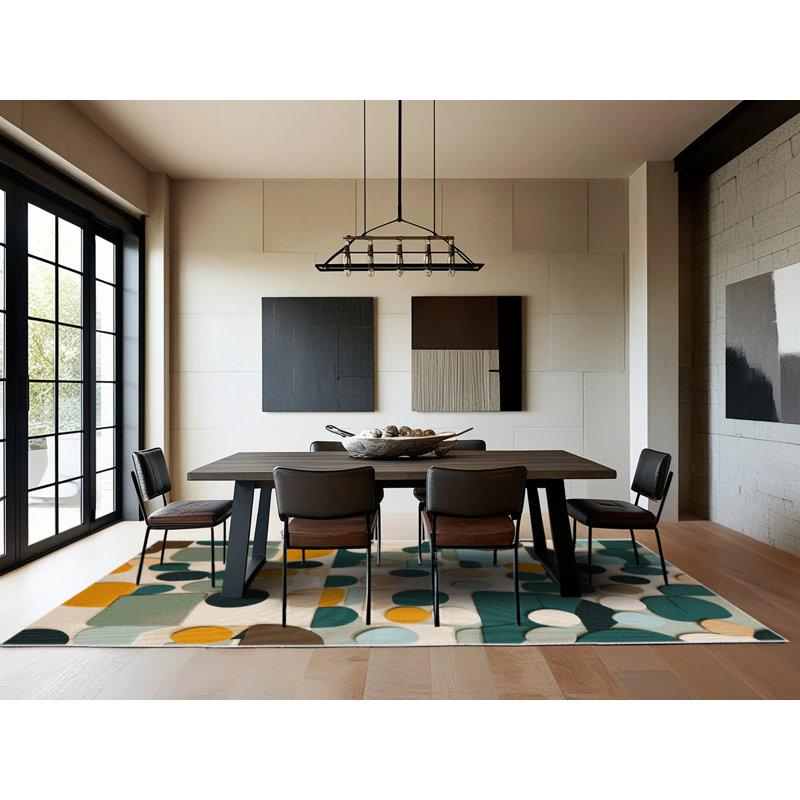 Dotted Terrains Rug, Rectangle 2' x 3'