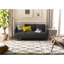 Tapis sud-ouest en laine et coton touffeté à la main Powell en ivoire / noir-646858745