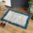Machine Washable Rugs Bordered Modern Non-Slip Low Pile Rubber Backing Indoor Area Rug for Living Room Bedroom Kitchen Dining Room-974609724