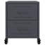 Angala 36 cm W Steel Bedside Table-87684024