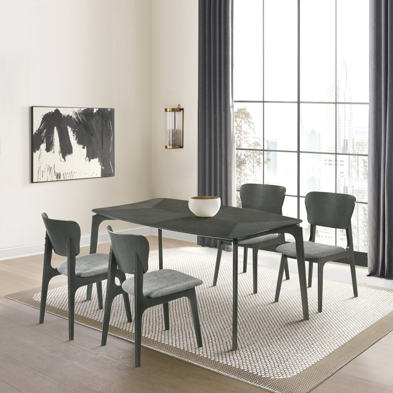 Chaises de salle à manger Jennelle, gris, gris, 6