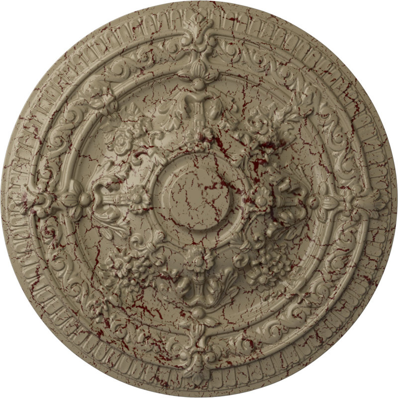 Médaillon de plafond 26 po x P 3 po Vincent (convient aux auvents de 6 po ou moins), Désert de Gobi craquelé