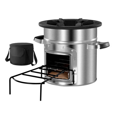 Camping Rocket Stove Wood Burning Portable Rocket Stove with Carrying Bag