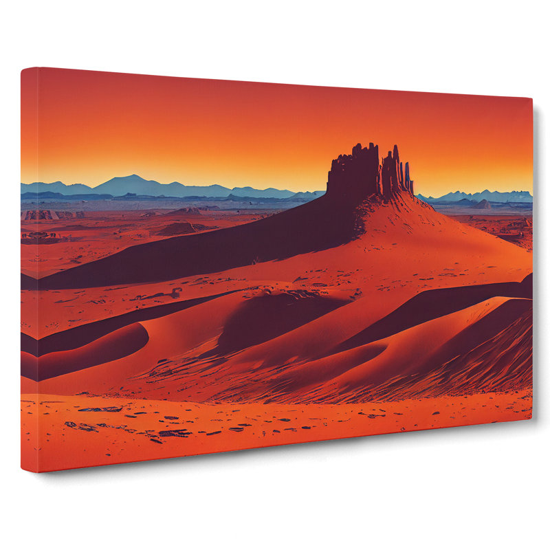 Contoured Desert - Wrapped Canvas, 50cm H x 76cm W x 3cm D