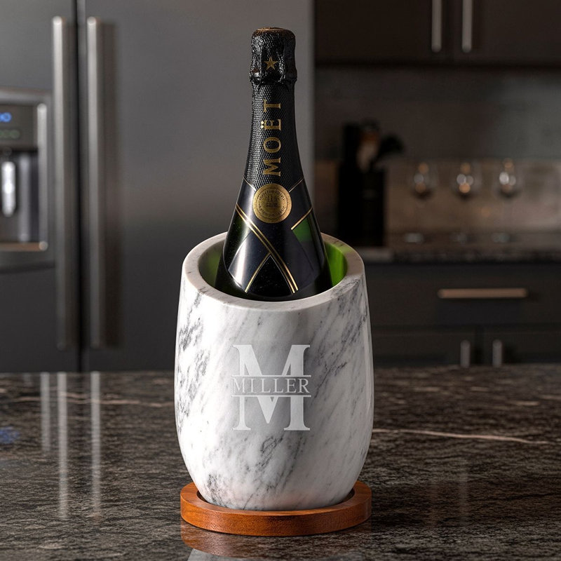 Reed Slanted Marble Champagne & Wine Chiller, Yes