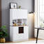 Armoire à vin Farmhouse Coffee Bar, 68,89 po avec rangement