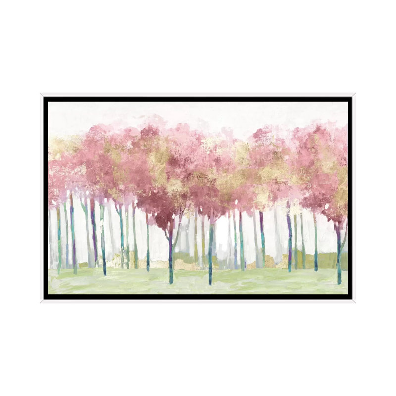 "Fard à joues" par Allison Pearce, reproduction d’art, H 40 po x l 60 po x 1,5 po, Toile blanche encadrée, Pas de tapis