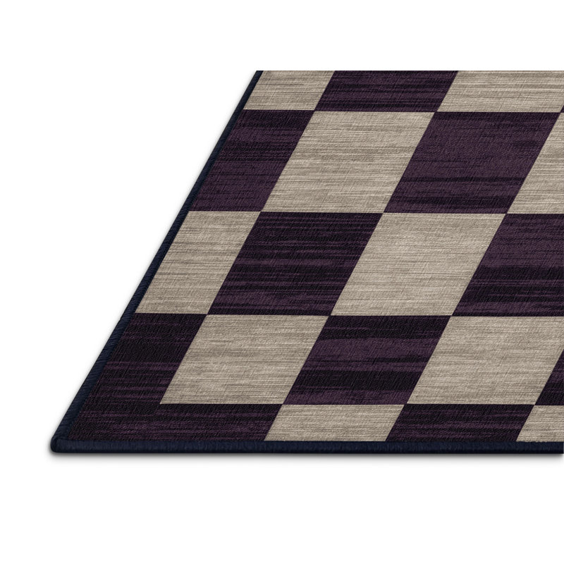 Tapis mauve lavable à la machine