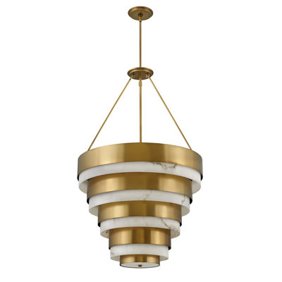 Echelon Eight-Light Tiered Chandelier by Lisa McDennon