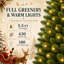  Prelit Premium Artificial Classic Christmas Tree with Pre-lit Warm White Lights, Sturdy Metal Hinges & Collapsible Base, Easy Assembly, Perfect Choice for Xmas Decoration, Green-1141447780