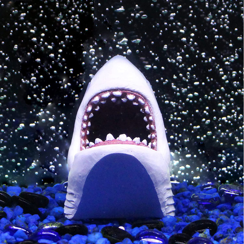  Jaws 2-Piece Aquarium Ornament Bundle