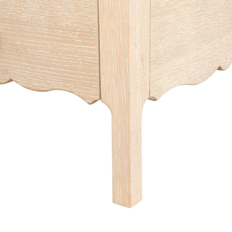 Arianna Solid Wood Writing Desk, Sand