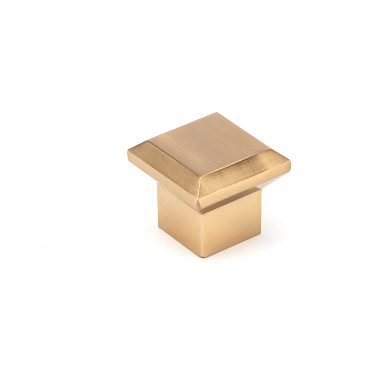 Bouton carré, Aurum or brossé