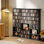 Armoire de rangement multimédia, étagère à DVD à 8 niveaux pour 1032 CD ou 594 DVD