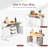 55.7" Large Kitchen Island with 2 Drop Leaf,, Rolling Kitchen Cart on 5 Wheels with Power Outlet, Folding Storage Dining Table with Spice & Towel Rack , 3 Drawers, for Kitchen, Dining Room-671953941