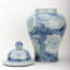 Blue and White Lidded Jar