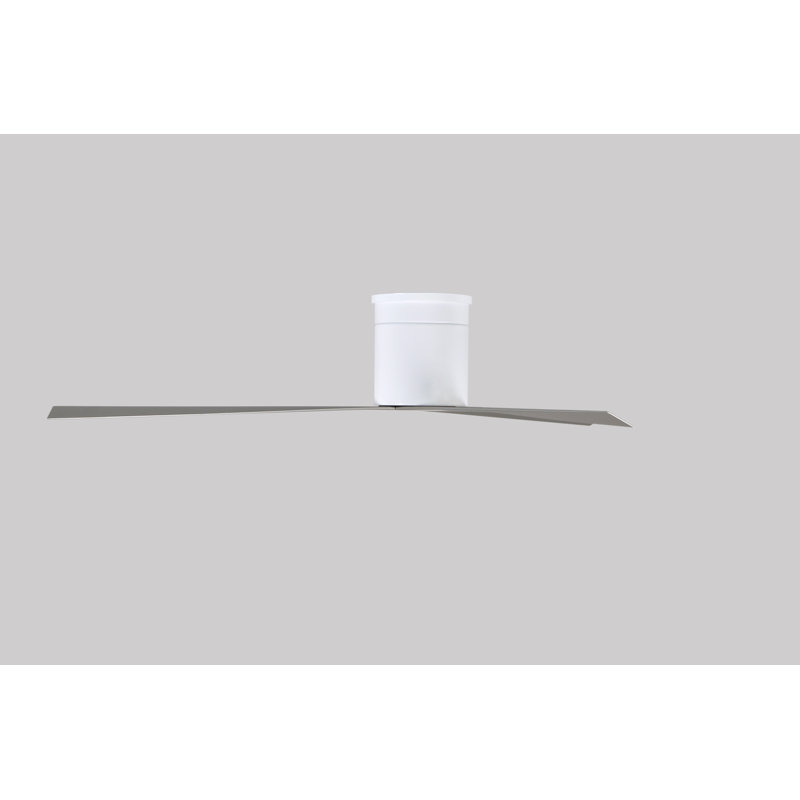 Eliza Ceiling Fan, Brushed Nickel, Gloss White
