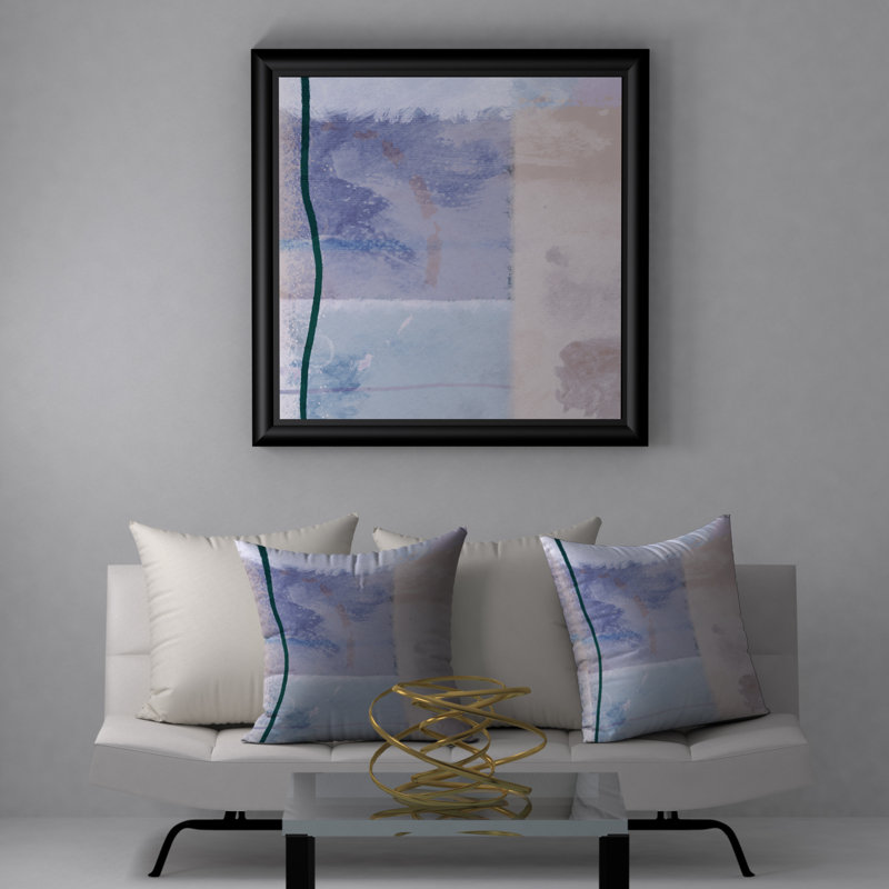 Abstract Throw Pillow, 20" H x 20" W