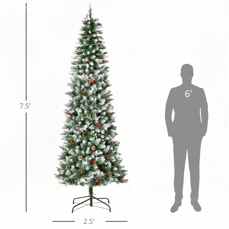 Arbre de Noël artificiel 7,5 pi
