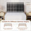Size Modern Upholstered Bed Frame with Adjustable Square Tufted Headboard-99170190-125812896