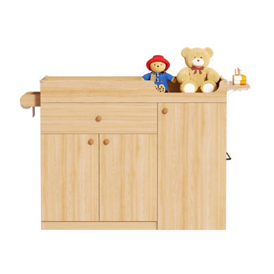 Commode à langer avec tiroirs et tablettes réglables Modern