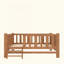 Lit plateforme en bois avec garde-corps-129021834