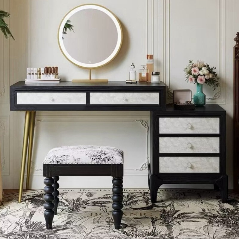 Commode rétro noire