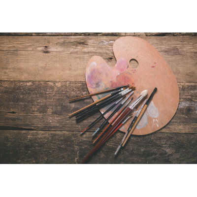 Painting Background - Wrapped Canvas Print
