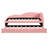 Charming Tufted Daybed with Trundle and Guardrail for Versatile Use-1780968180