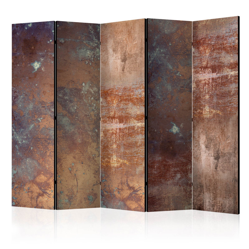 Room Divider, 5, 172cm H x 225cm W x 3cm D, Rusty Plate