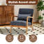 Chaise d'appoint rembourrée avec coussin lombaire-208998402