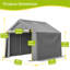 Abri d'extérieur polyvalent 8 X 8 pi imperméable et résistant aux rayons UV avec portes enroulables-126835525-126835523