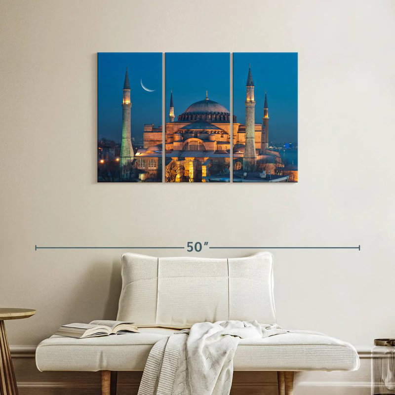 Hagia Sophia By Nightfall, 24" H x 38" W