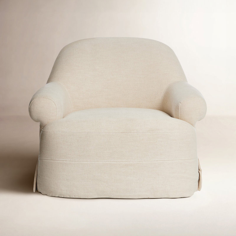 Arden Swivel Chair, Bergamo Parchment